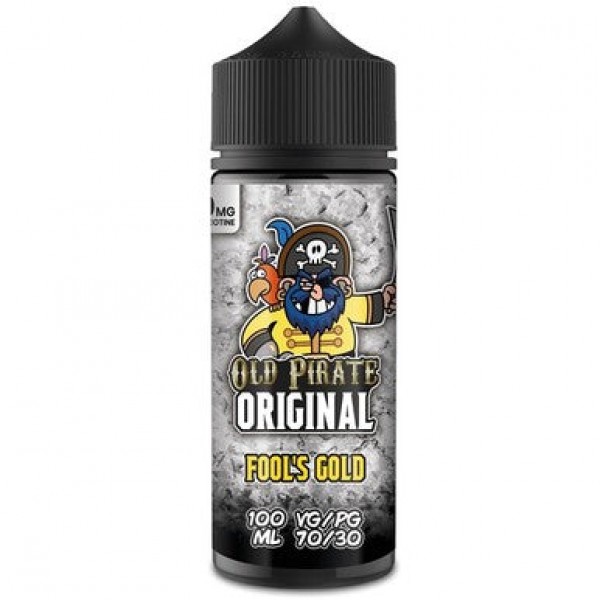 Original - Fool's Gold by Old Pirate 100ML E Liquid, 70VG Vape, 0MG Juice, Shortfill