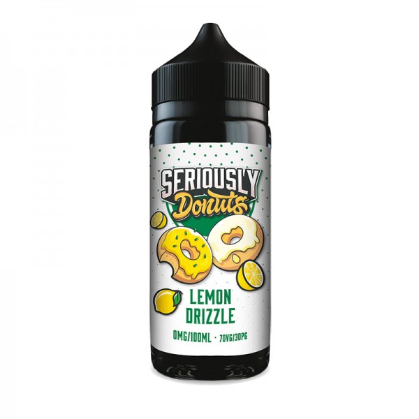 Lemon Drizzle By Doozy Seriously Donuts 100ML E Liquid 70VG Vape 0MG Juice