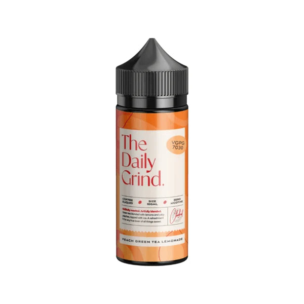 Peach Green Tea Lemonade By The Daily Grind 100ML E Liquid 70VG Vape 0MG Juice