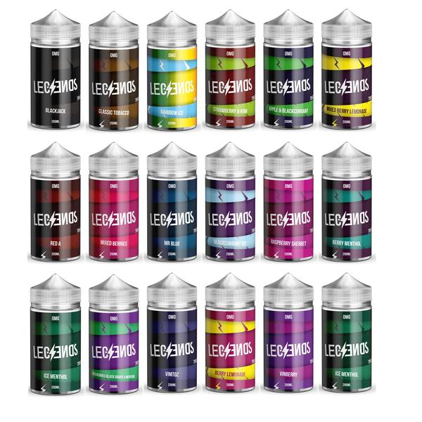 LEGENDS 200ML E Liquid 70VG/30PG Vape 0MG Juice Short Fill