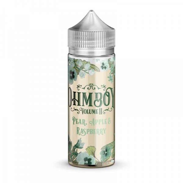 Pear, Apple & Raspberry By Ohm Boy Volume II 100ML E Liquid 70VG Vape 0MG Juice