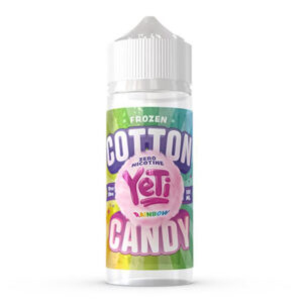 Rainbow - Frozen Cotton Candy By Yeti 100ML E Liquid 70VG Vape 0MG Juice