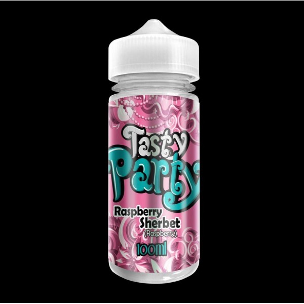 Raspberry Sherbet by Tasty Party. 100ML E-liquid, 0MG vape, 70VG/30PG juice