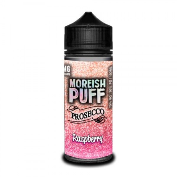 RASPBERRY PROSECCO BY MOREISH PUFF 100ML SHORTFILL E LIQUID 70VG VAPE