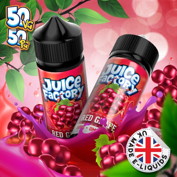 Red Grape by Juice Factory. 100ML E-liquid, 0MG vape, 50VG/50PG juice