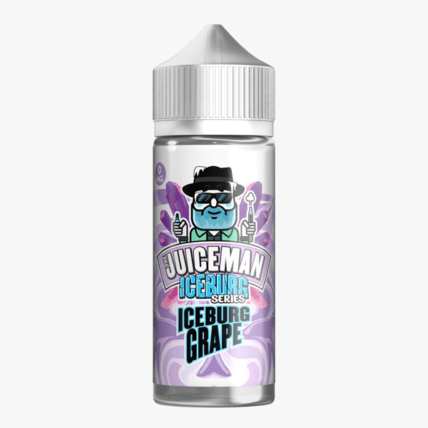 Grape By The Juiceman Iceburg 100ML E Liquid 50VG Vape 0MG Juice