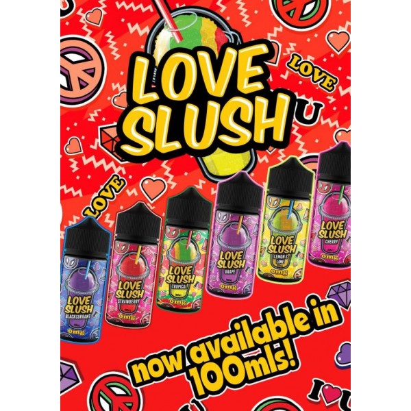 Grape By Love Slush 100ML E Liquid 70VG Vape 0MG Juice