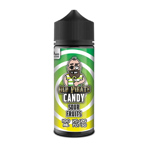 Candy - Sour Fruits by Old Pirate 100ML E Liquid, 70VG Vape, 0MG Juice, Shortfill