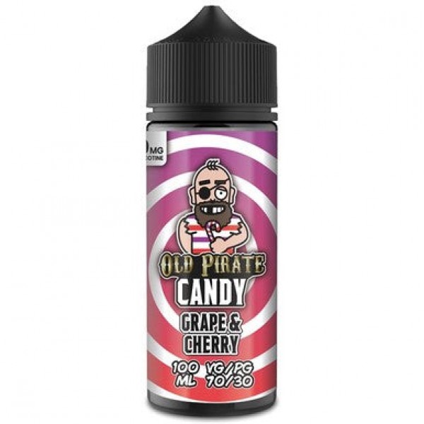 Candy - Grape & Cherry by Old Pirate 100ML E Liquid, 70VG Vape, 0MG Juice, Shortfill