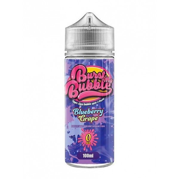 Burst My Bubble - Blueberry Grape 100ml Shortfill E Liquid 70VG Vape