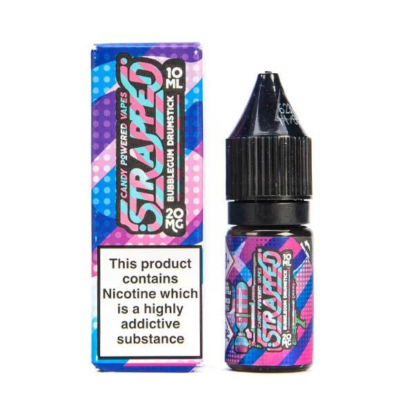 Bubblegum Drumstick By Strapped Nic Salt 10ML E Liquid 60VG Vape 10MG/20MG Juice