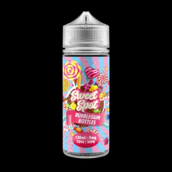 Bubblegum Bottles by Sweet Spot 0MG 100ML E-liquid. 70VG/30PG Vape Juice