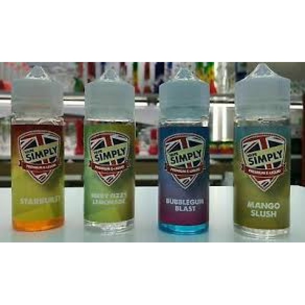 BUBBLEGUM BLAST SIMPLY VAPOUR 100ML E LIQUID JUICE 50VG SHORTFILL