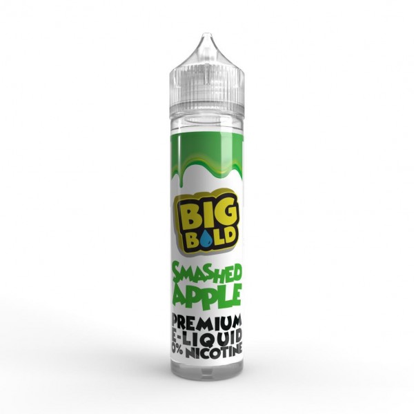 Smashed Apple By Big Bold 50ML E Liquid 70VG Vape 0MG Juice Shortfill