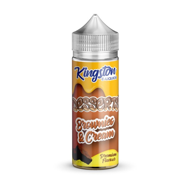 Brownies N Cream by Kingston 100ml New Bottle E Liquid 70VG Juice