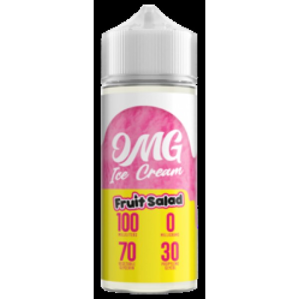 Fruit Salad Ice Cream By OMG 100ML E Liquid 70VG Vape 0MG Juice