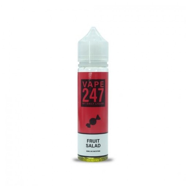 Fruit Salad By Vape 247, 50ML E Liquid 70VG Vape 0MG Juice