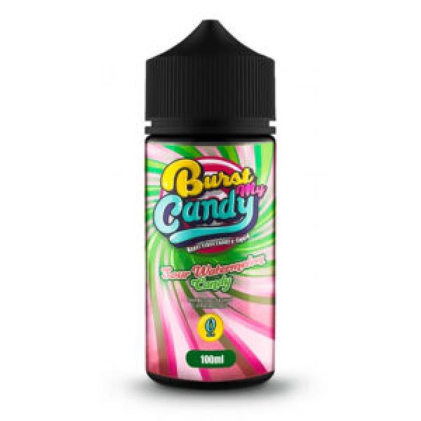 Sour Watermelon Candy By Burst My Candy 100ML E Liquid 70VG Vape 0MG Juice