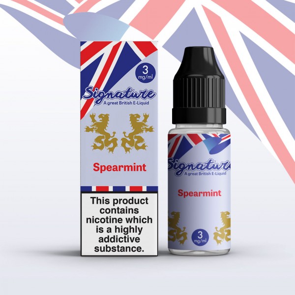 Spearmint by Signature 10 x 10ML E liquid 50VG Vape 3/6/12/18MG Juice