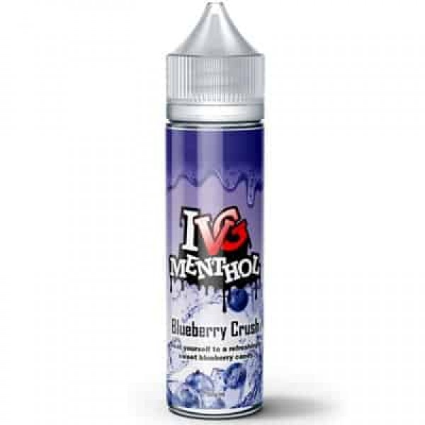 BLUEBERRY CRUSH ELIQUID BY I LOVE VG IVG MENTHOL 50ML SHORTFILL E LIQUID 70VG VAPE