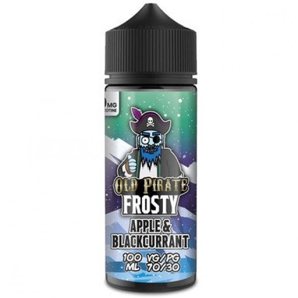 Frosty - Apple & Blackcurrant by Old Pirate 100ML E Liquid, 70VG Vape, 0MG Juice, Shortfill