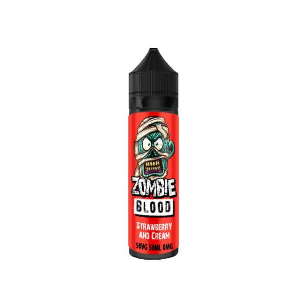 Strawberry And Cream By Zombie Blood 50ML E Liquid 50VG Vape 0MG Juice