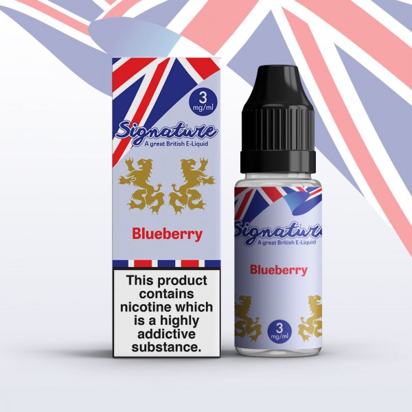 Blueberry by Signature 10 x 10ML E liquid 50VG Vape 3/6/12/18MG Juice