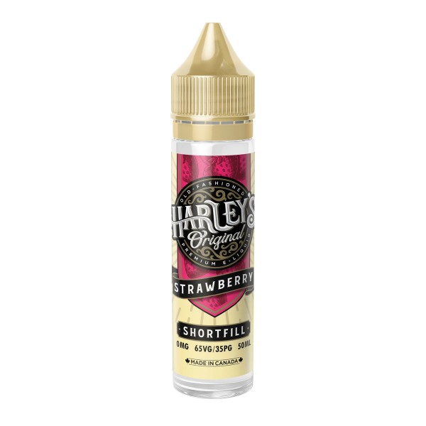 Strawberry By Harley's 50ML E Liquid 65VG Vape 0MG Juice Shortfill