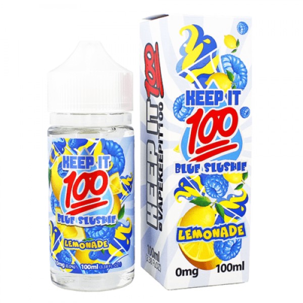 BLUE SLUSHIE LEMONADE – KEEP IT 100 E LIQUID 100ML SHORTFILL 70VG VAPE