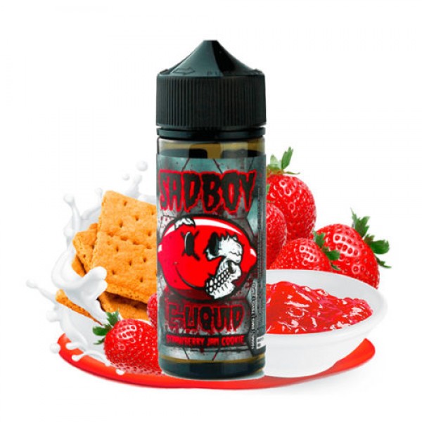 STRAWBERRY JAM COOKIE BY SADBOY E-LIQUID 100ML SHORTFILL 75VG VAPE