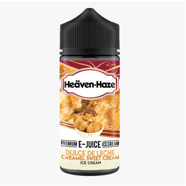 Dulce De Leche Caramel Sweet Cream Ice Cream By Heaven Haze 100ML E Liquid 70VG Vape 0MG Juice