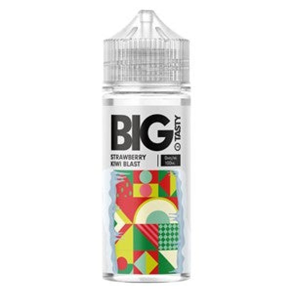 Strawberry Kiwi Blast by Big Tasty, 100ML E Liquid, 70VG Vape, 0MG Juice