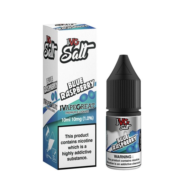 Blue Raspberry by IVG Nic Salt 10ML E Liquid 10MG/20MG Vape 50VG Juice