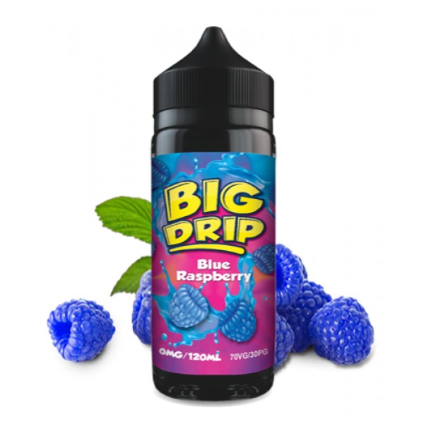 Blue Raspberry by Big Drip. 100ML E-liquid, 0MG Vape, 70VG Juice