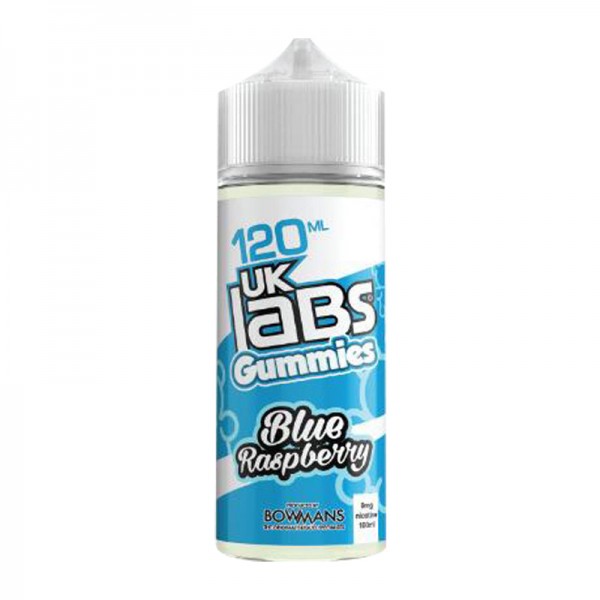 Blue Raspberry - Gummies by UK Labs, 100ML E Liquid, 70VG Vape, 0MG Juice, Shortfill