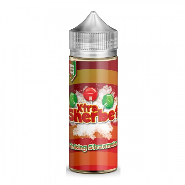 Striking Strawmelon XTRA Sherbet. 100ML E-liquid, 0MG vape, 70VG/30PG juice