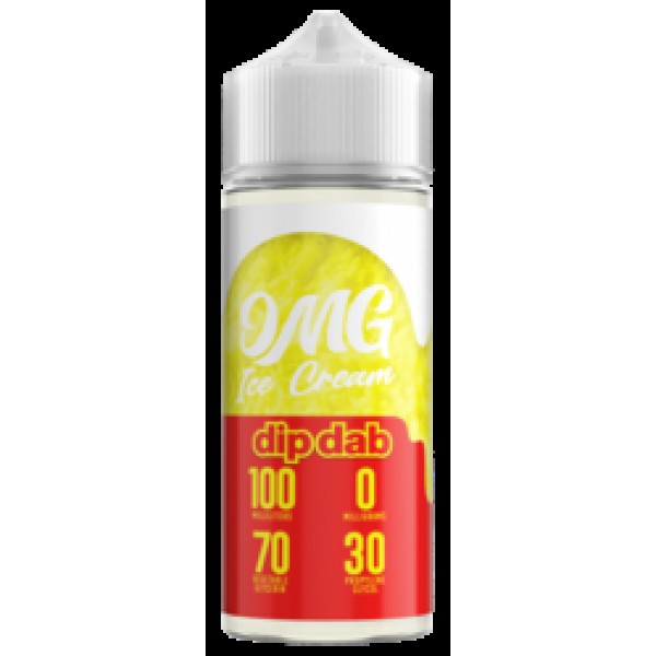 Dip Dab Ice Cream By OMG 100ML E Liquid 70VG Vape 0MG Juice