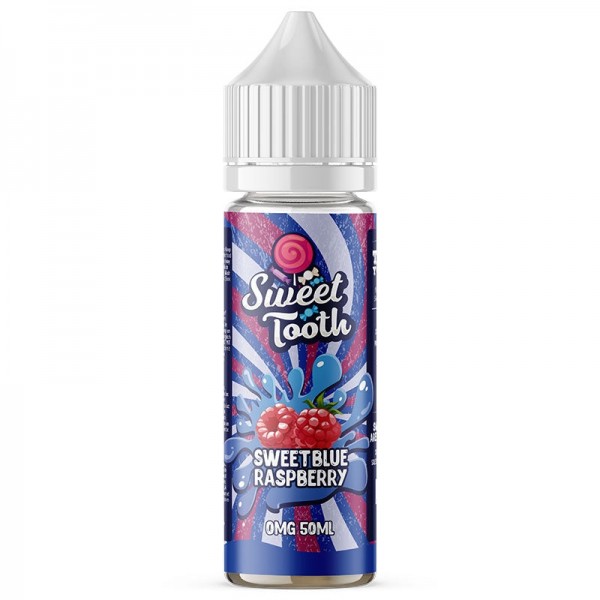 Sweet Blue Raspberry by Sweet Tooth 50ML E Liquid, 70VG Vape, 0MG Juice