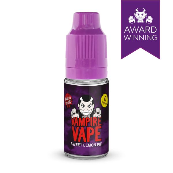 Sweet Lemon Pie By Vampire Vape 10ML E Liquid. All Strengths Of Nicotine Juice