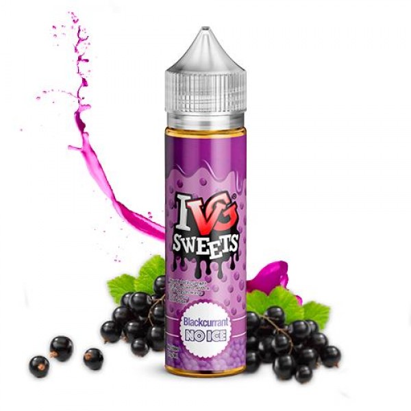 BLACKCURRANT NO ICE ELIQUID BY I LOVE VG IVG SWEETS 50ML SHORTFILL E LIQUID 70VG VAPE