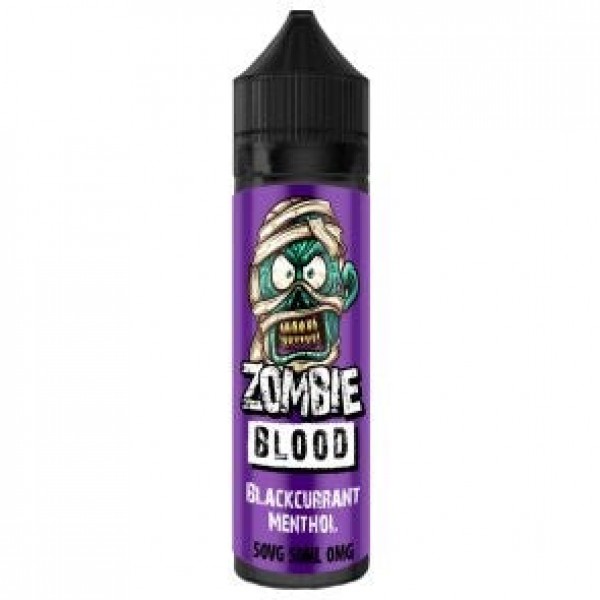 Blackcurrant Menthol By Zombie Blood 50ML E Liquid 50VG Vape 0MG Juice