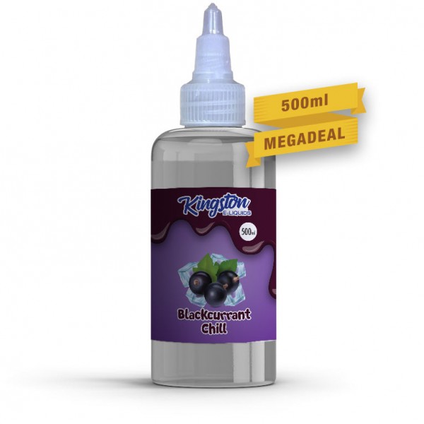 Blackcurrant Chill by Kingston 500ML E Liquid 70VG Vape 0MG Juice