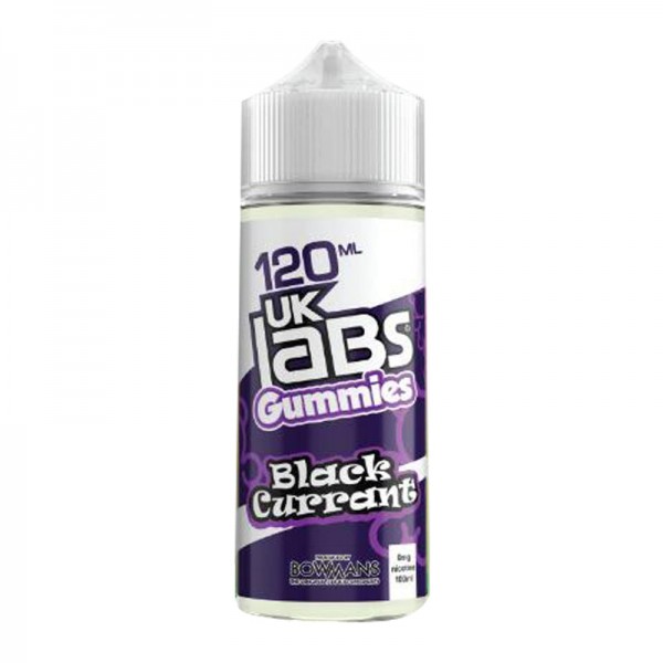 Blackcurrant - Gummies by UK Labs, 100ML E Liquid, 70VG Vape, 0MG Juice, Shortfill