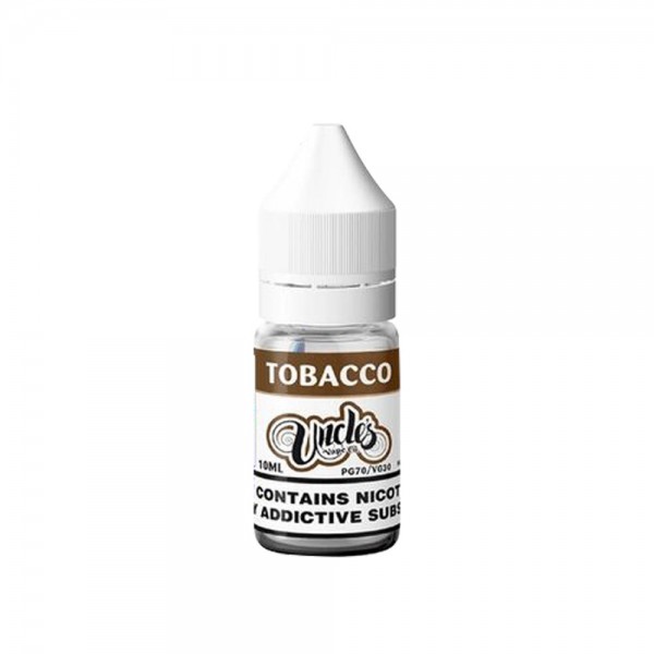 Tobacco By Uncle's Vape Co 10ML E Liquid 30VG Vape 3MG/6MG/12MG/18MG Juice