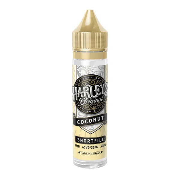 Coconut By Harley's 50ML E Liquid 65VG Vape 0MG Juice Shortfill