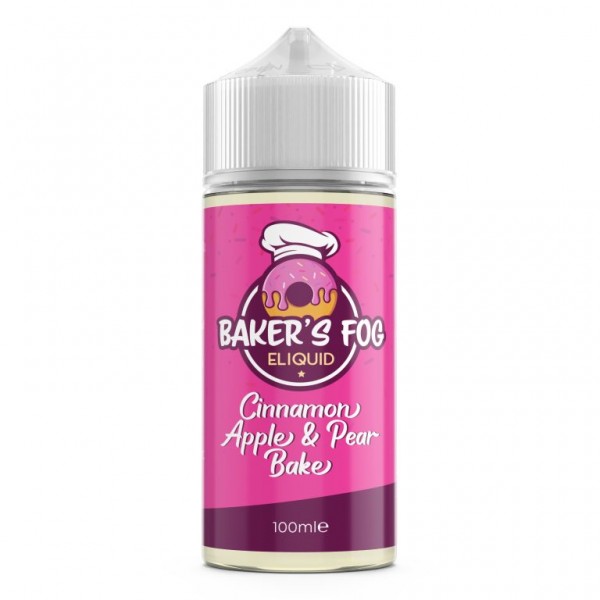 Cinnamon Apple & Pear Bake By Baker's Fog 100ML E Liquid 70VG Vape 0MG Juice