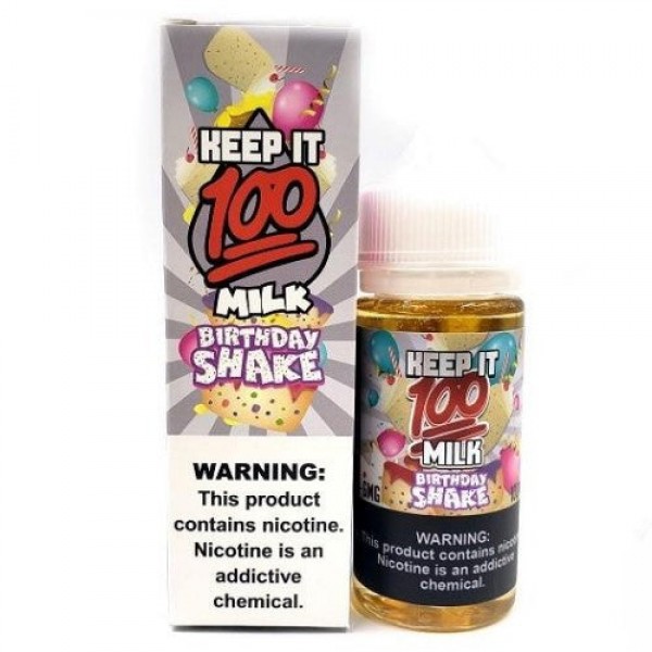 BIRTHDAY SHAKE – KEEP IT 100 E LIQUID 100ML SHORTFILL 70VG VAPE