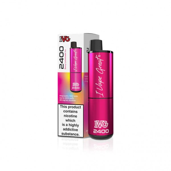 Berry Lemonade Ice - IVG 2400 Puffs Disposable Vape - Multibuy Deal