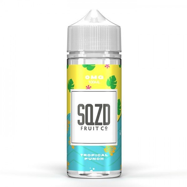 Tropical Punch by SQZD Fruit Co. 100ML E-Liquid, 0MG Vape 70VG/30PG Juice