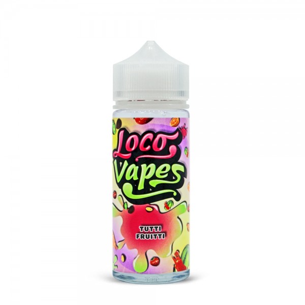 Tutti Fruitti by Loco Vapes. 100ML E-liquid, 0MG vape, 70VG/30PG juice